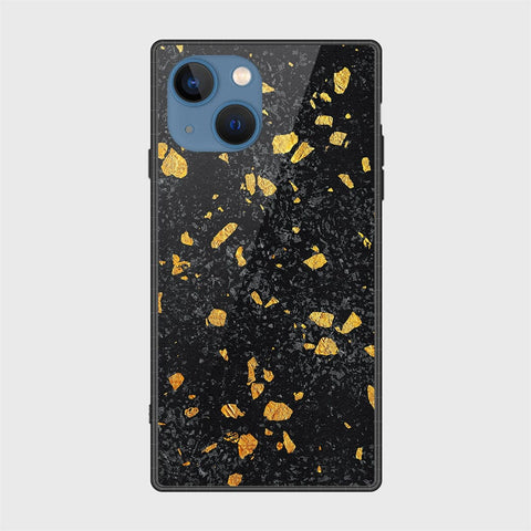 iPhone 13 Cover- Black Marble Series - HQ Ultra Shine Premium Infinity Glass Soft Silicon Borders Case