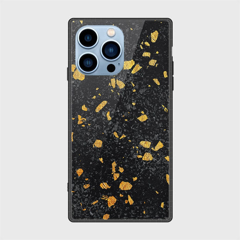 iPhone 13 Pro Max Cover- Black Marble Series - HQ Ultra Shine Premium Infinity Glass Soft Silicon Borders Case