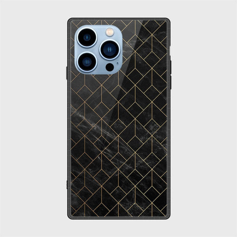 iPhone 13 Pro Max Cover- Black Marble Series - HQ Ultra Shine Premium Infinity Glass Soft Silicon Borders Case