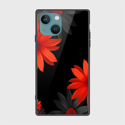 iPhone 14 Cover- Floral Series 2 - HQ Ultra Shine Premium Infinity Glass Soft Silicon Borders Case