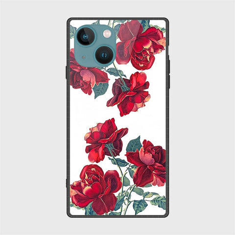 iPhone 14 Cover- Floral Series 2 - HQ Ultra Shine Premium Infinity Glass Soft Silicon Borders Case