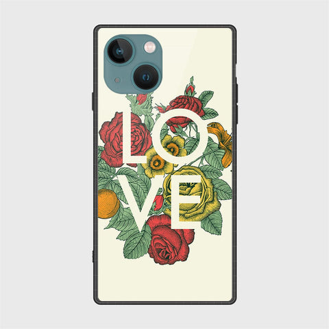 iPhone 14 Plus Cover- Floral Series 2 - HQ Ultra Shine Premium Infinity Glass Soft Silicon Borders Case