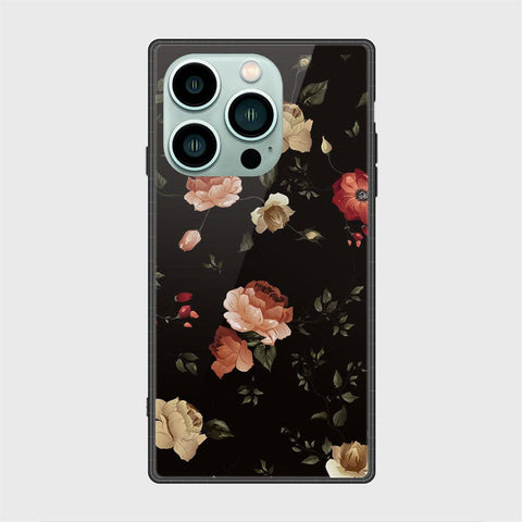 iPhone 14 Pro Max Cover- Floral Series 2 - HQ Ultra Shine Premium Infinity Glass Soft Silicon Borders Case
