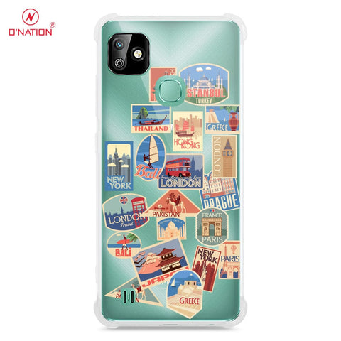 Infinix Smart HD 2021 Cover - Personalised Boarding Pass Ticket Series - 5 Designs - Clear Phone Case - Soft Silicon Borders
