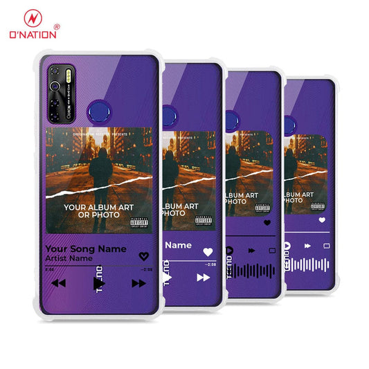 Tecno Spark 5 Cover - Personalised Album Art Series - 4 Designs - Clear Phone Case - Soft Silicon Borders
