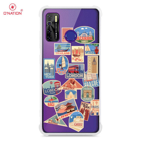 Tecno Spark 5 Cover - Personalised Boarding Pass Ticket Series - 5 Designs - Clear Phone Case - Soft Silicon Borders