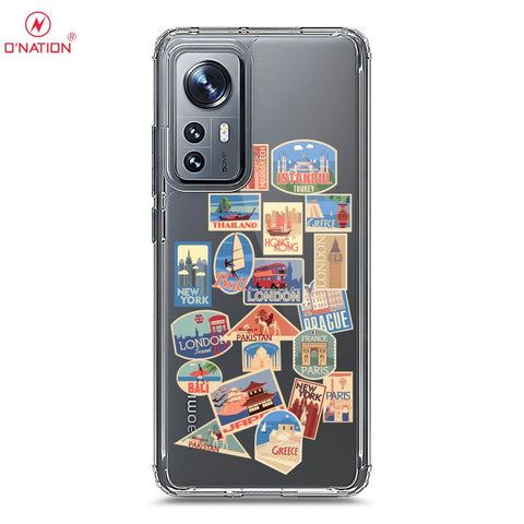 Xiaomi 12X Cover - Personalised Boarding Pass Ticket Series - 5 Designs - Clear Phone Case - Soft Silicon Borders