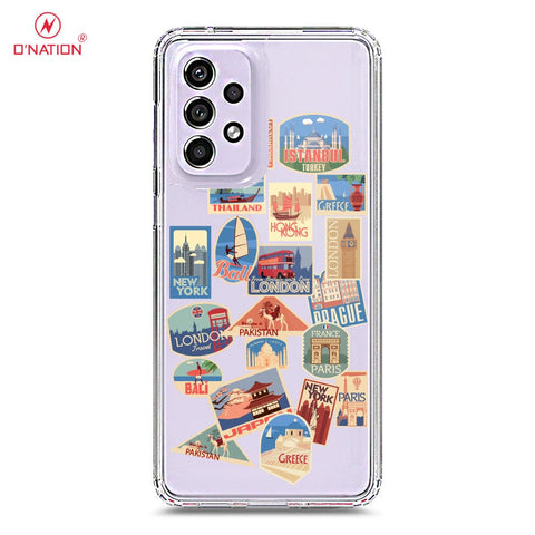 Samsung Galaxy A33 5G Cover - Personalised Boarding Pass Ticket Series - 5 Designs - Clear Phone Case - Soft Silicon Borders