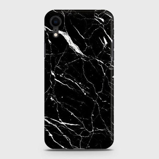 iPhone XR Cover - Matte Finish - Trendy Black Marble Printed Hard Case With Life Time Colour Guarantee (Fast Delivery)(FS)