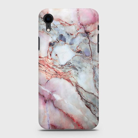 iPhone XR - Violet Sky Marble Trendy Printed Hard Case