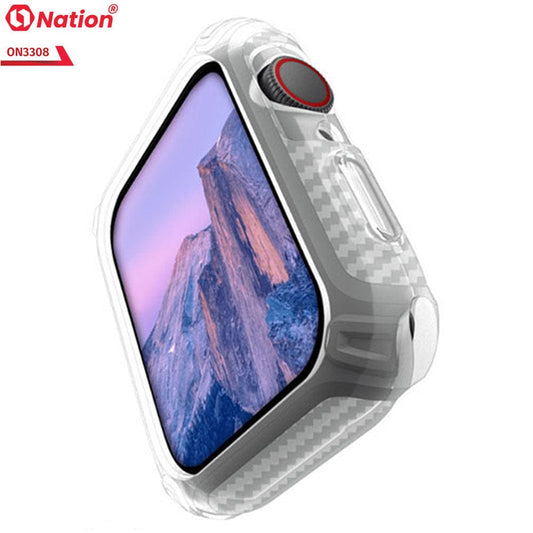 Apple Watch Series 7 (45mm) Cover - Transparent - ONation Quad Element Full Body Protective Soft Case