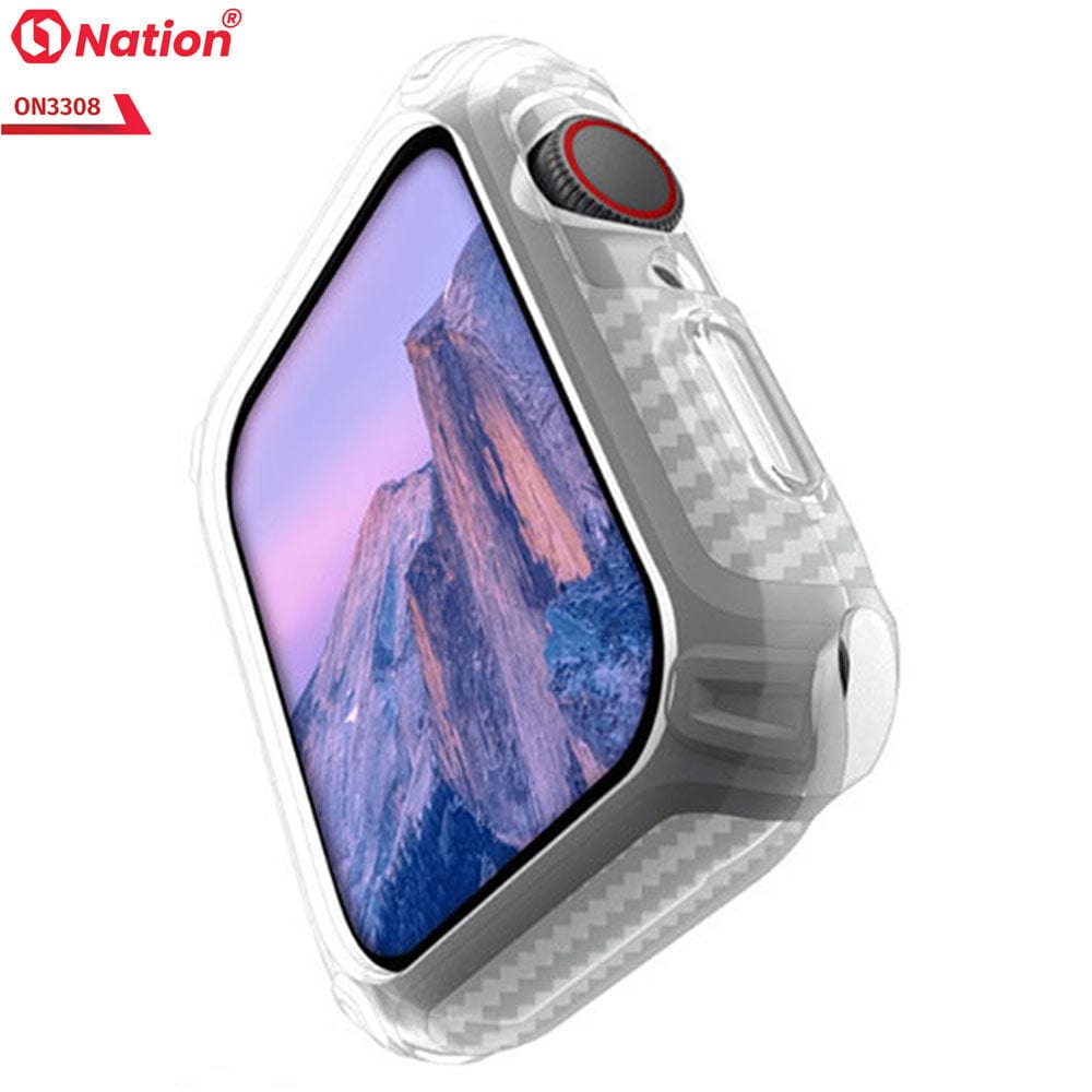 Apple Watch Series 7 (41mm) Cover - Transparent - ONation Quad Element Full Body Protective Soft Case