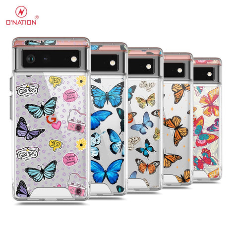 Google Pixel 6 Cover - O'Nation Butterfly Dreams Series - 9 Designs - Clear Phone Case - Soft Silicon Borders