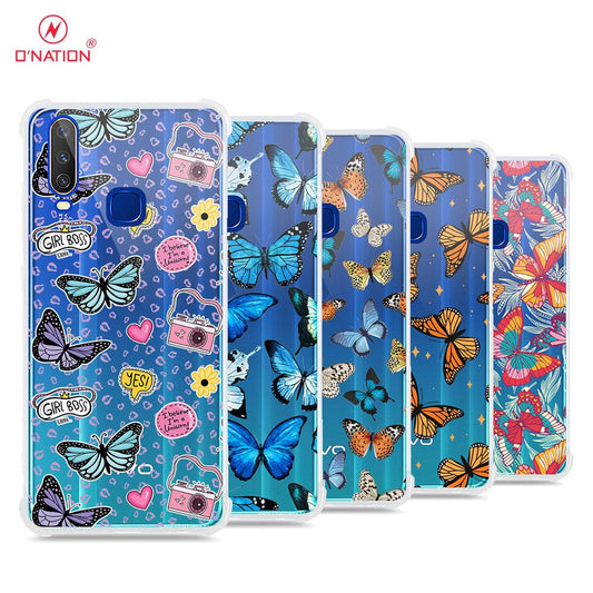 Vivo Y12 Cover - O'Nation Butterfly Dreams Series - 9 Designs - Clear Phone Case - Soft Silicon Borders