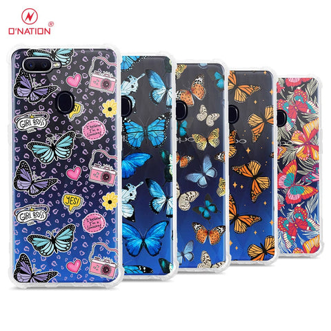 Oppo F9 / F9 Pro Cover - O'Nation Butterfly Dreams Series - 9 Designs - Clear Phone Case - Soft Silicon Borders