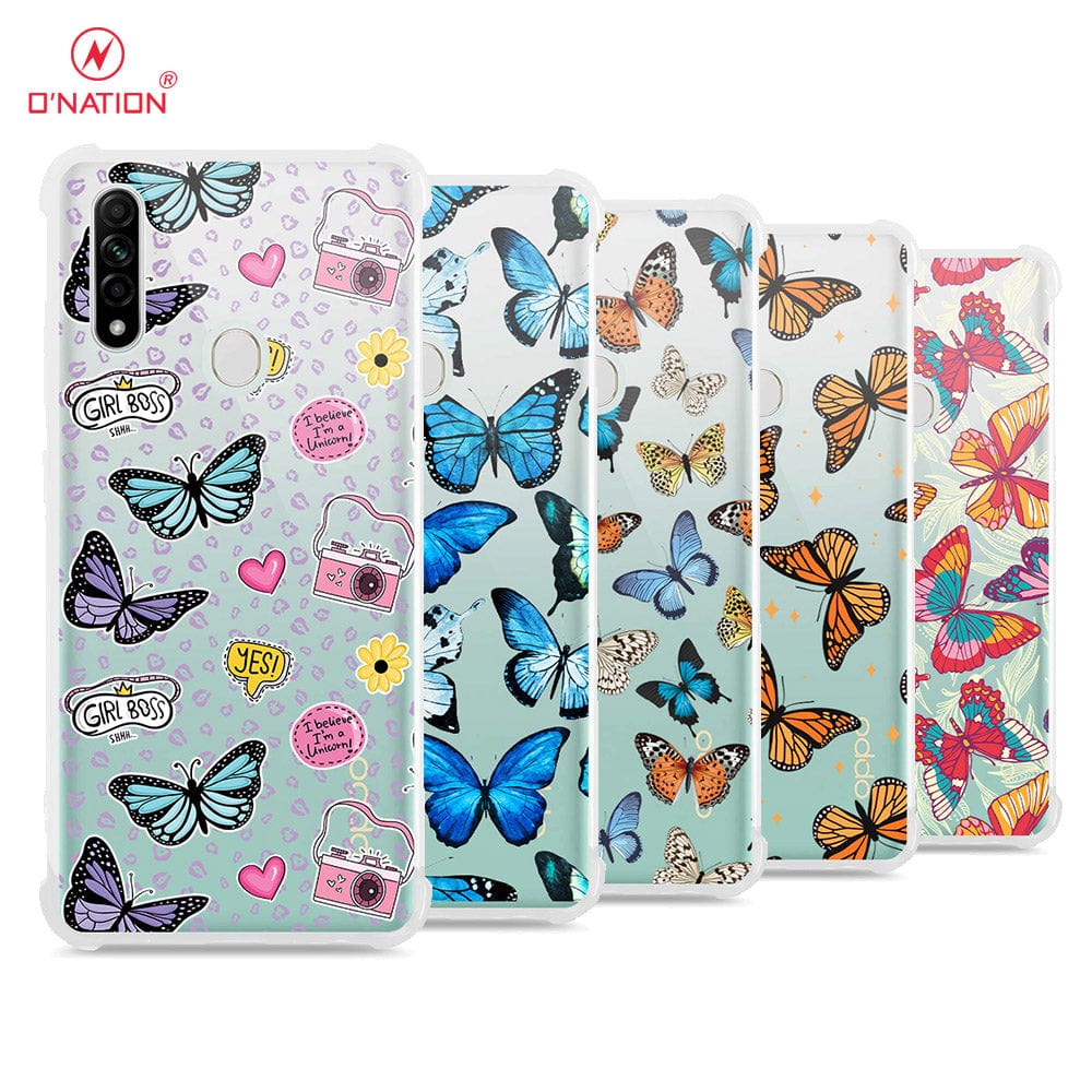 Oppo A31 Cover - O'Nation Butterfly Dreams Series - 9 Designs - Clear Phone Case - Soft Silicon Borders