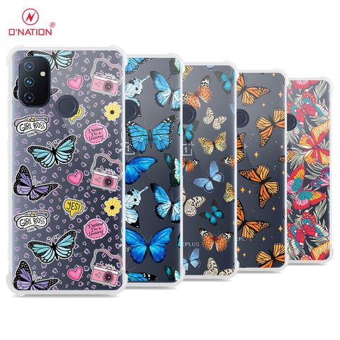 OnePlus Nord N100 Cover - O'Nation Butterfly Dreams Series - 9 Designs - Clear Phone Case - Soft Silicon Borders