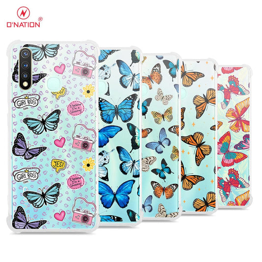 Vivo Y19 Cover - O'Nation Butterfly Dreams Series - 9 Designs - Clear Phone Case - Soft Silicon Borders