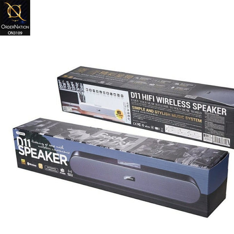 White - WK Design D11 Sound Bar Wireless Bluetooth Portable Speaker