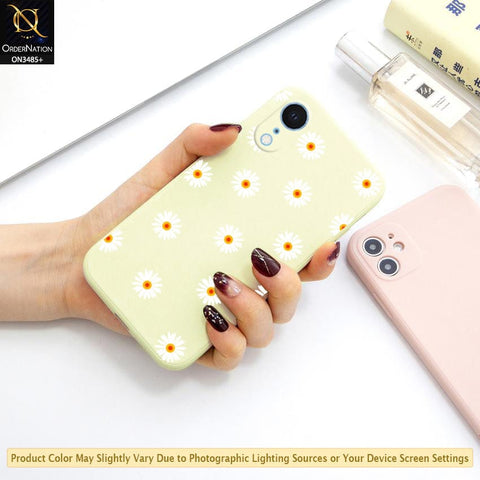iPhone XR Cover - ONation Daisy Series - HQ Liquid Silicone Elegant Colors Camera Protection Soft Case
