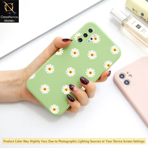 Samsung Galaxy Note 10 Plus Cover - ONation Daisy Series - HQ Liquid Silicone Elegant Colors Camera Protection Soft Case