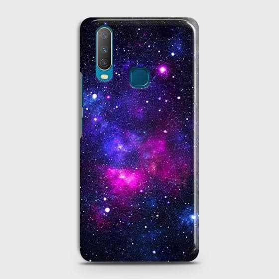 vivo Y12 Cover - Dark Galaxy Stars Modern Printed Hard Case with Life Time Colors Guarantee