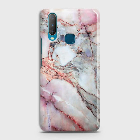 vivo Y15Cover - Violet Sky Marble Trendy Printed Hard Case with Life Time Colors Guarantee