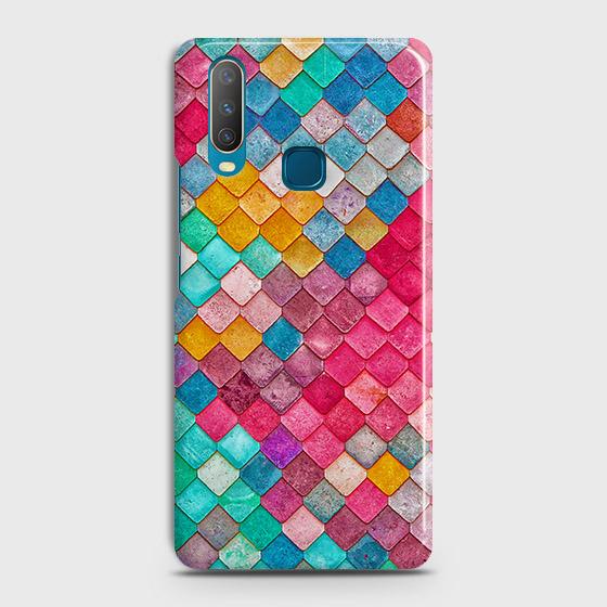 vivo Y17 Cover - Chic Colorful Mermaid Printed Hard Case with Life Time Colors Guarantee