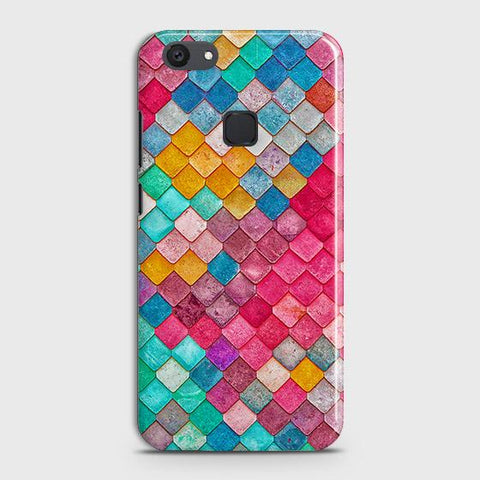 vivo Y81 Cover - Chic Colorful Mermaid Printed Hard Case with Life Time Colors Guarantee