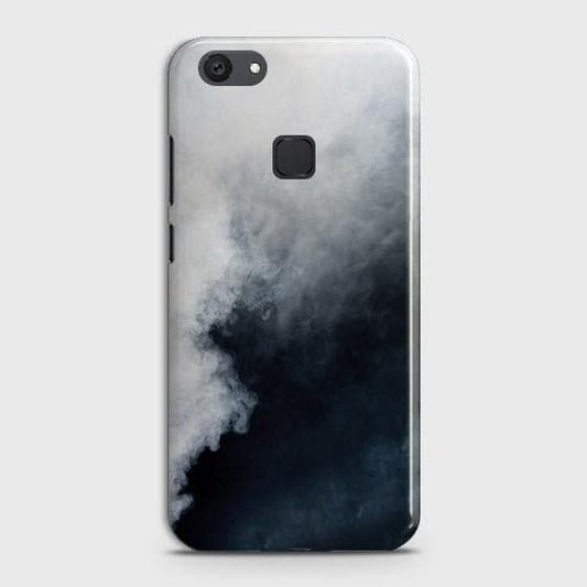 vivo Y81 Cover - Matte Finish - Trendy Misty White and Black Marble Printed Hard Case with Life Time Colors Guarantee