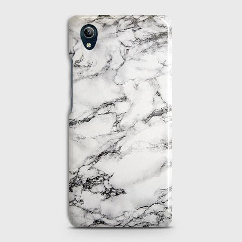 vivo Y91C Cover - Matte Finish - Trendy Mysterious White Marble Printed Hard Case with Life Time Colors Guarantee(1)
