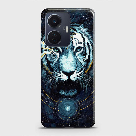 Vivo T1 44W Cover - Vintage Galaxy Tiger Printed Hard Case with Life Time Colors Guarantee