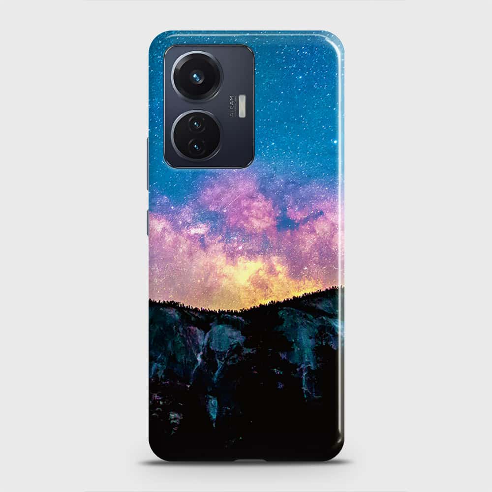 Vivo Y55 4G Cover - Embrace Dark Galaxy  Trendy Printed Hard Case with Life Time Colors Guarantee