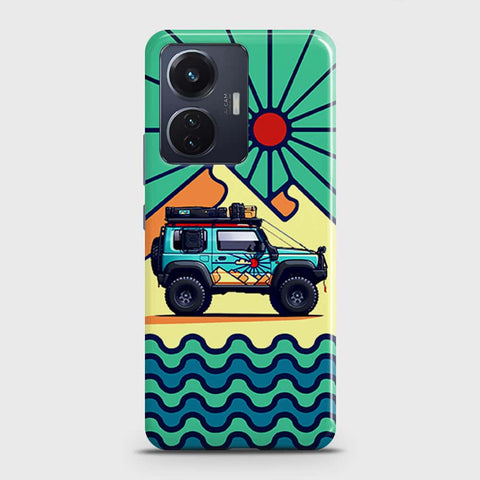 Vivo T1 44W  Cover - Adventure Series - Matte Finish - Snap On Hard Case with LifeTime Colors Guarantee
