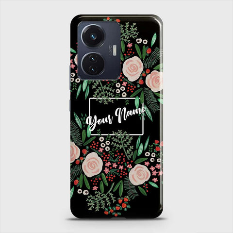 Vivo T1 44W  Cover - Floral Series - Matte Finish - Snap On Hard Case with LifeTime Colors Guarantee