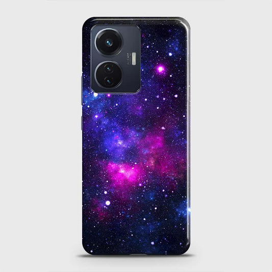 Vivo T1 44W Cover - Dark Galaxy Stars Modern Printed Hard Case with Life Time Colors Guarantee