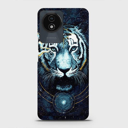 Vivo Y02t Cover - Vintage Galaxy Tiger Printed Hard Case with Life Time Colors Guarantee