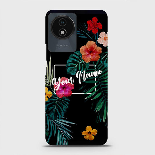 Vivo Y02  Cover - Floral Series - Matte Finish - Snap On Hard Case with LifeTime Colors Guarantee