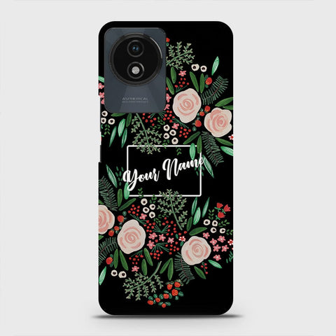 Vivo Y02t  Cover - Floral Series - Matte Finish - Snap On Hard Case with LifeTime Colors Guarantee
