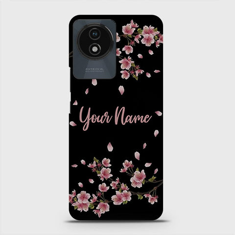 Vivo Y02t  Cover - Floral Series - Matte Finish - Snap On Hard Case with LifeTime Colors Guarantee