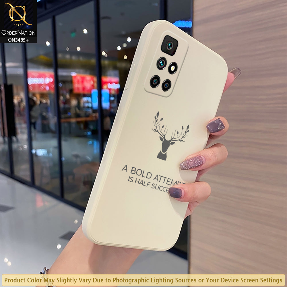Xiaomi Redmi 10 2022 Cover - Off-White (Not Pure White) - ONation Bold Series - HQ Liquid Silicone Elegant Colors Camera Protection Soft Case ( Fast Delivery )
