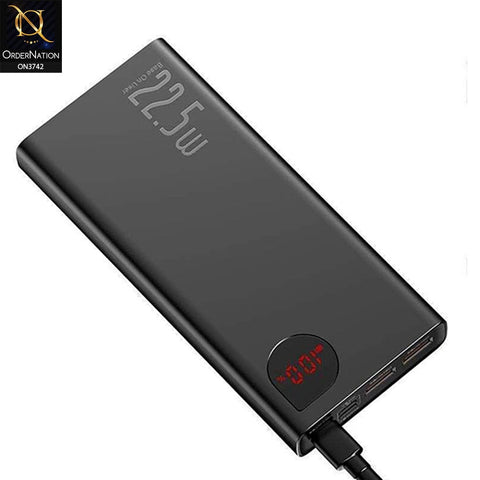 Baseus Adaman 20000mAh Metal Digital Display 22.5W Quick Charge Power Bank – Black