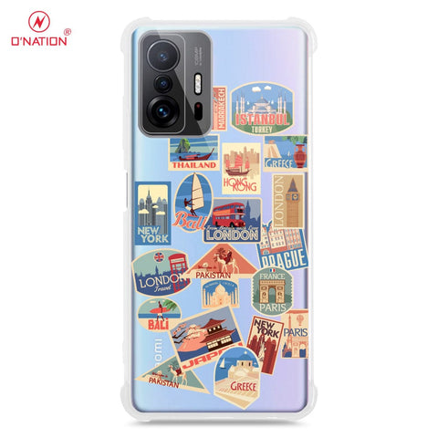Xiaomi 11T Cover - Personalised Boarding Pass Ticket Series - 5 Designs - Clear Phone Case - Soft Silicon Borders