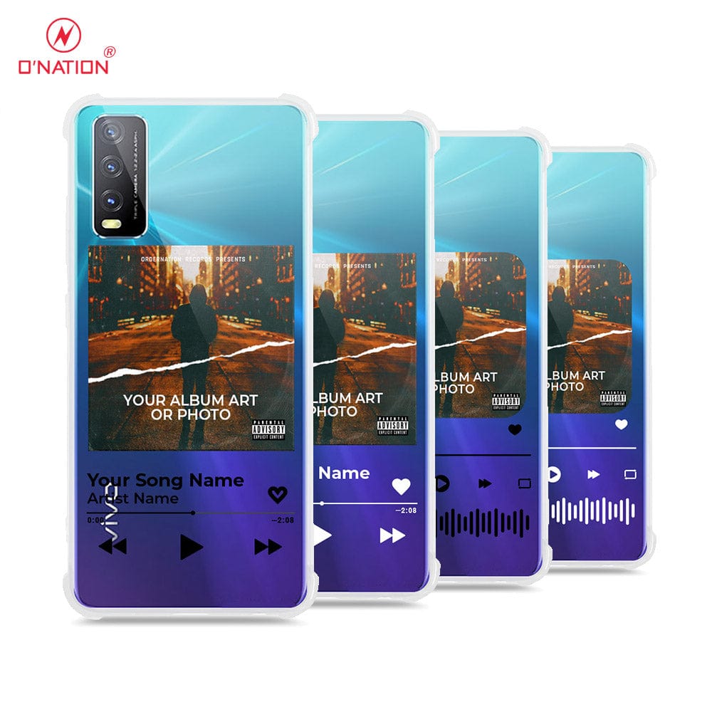 Vivo Y20s Cover - Personalised Album Art Series - 4 Designs - Clear Phone Case - Soft Silicon Borders