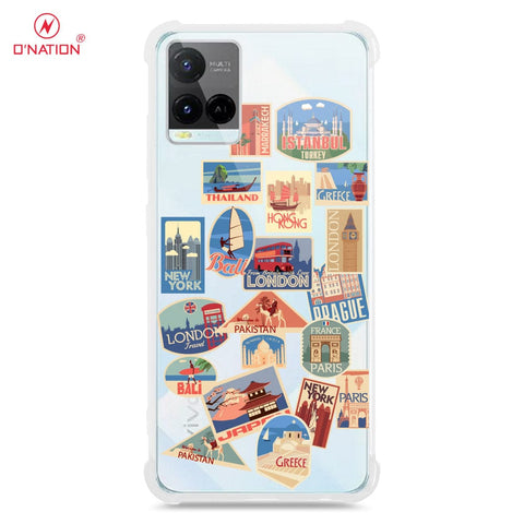 Vivo Y21e Cover - Personalised Boarding Pass Ticket Series - 5 Designs - Clear Phone Case - Soft Silicon Borders
