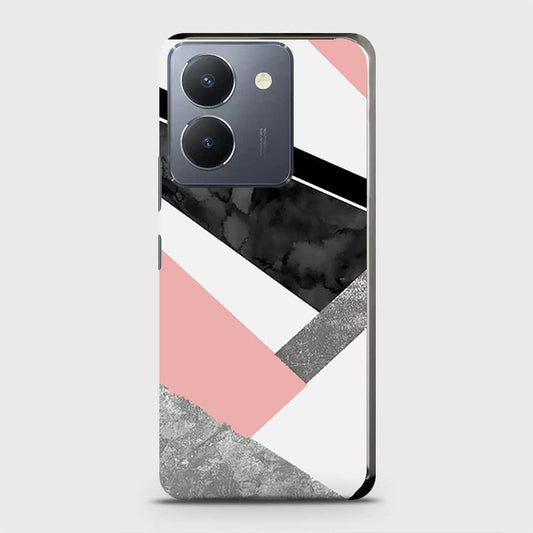 Vivo Y36 5G Cover - Geometric Luxe Marble Trendy Printed Hard Case with Life Time Colors Guarantee