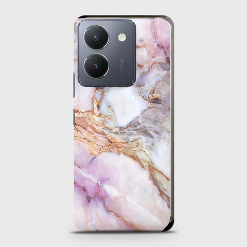 Vivo Y36 5G Cover - Violet Sky Marble Trendy Printed Hard Case with Life Time Colors Guarantee