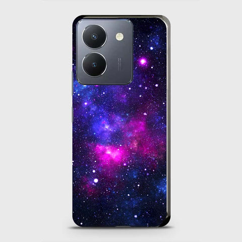 Vivo Y36 5G Cover - Dark Galaxy Stars Modern Printed Hard Case with Life Time Colors Guarantee