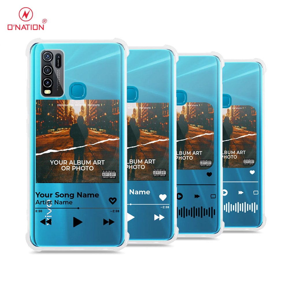 Vivo Y50 Cover - Personalised Album Art Series - 4 Designs - Clear Phone Case - Soft Silicon Borders
