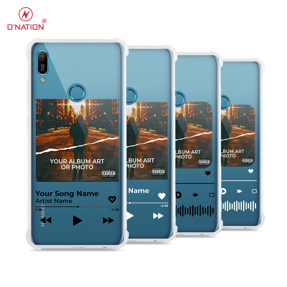 Huawei Y6 2019 / Y6 Prime 2019 Cover - Personalised Album Art Series - 4 Designs - Clear Phone Case - Soft Silicon Borders